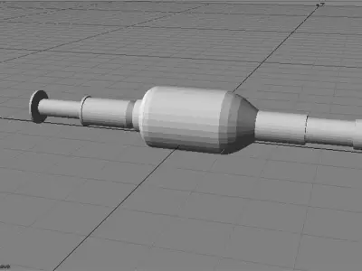 Rocket Launcher - Projectile - Hollow Gharge Warhead 3D model