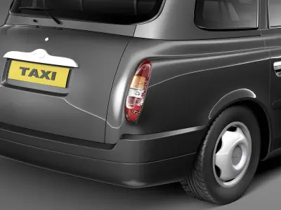 London Taxi TX4 3D model