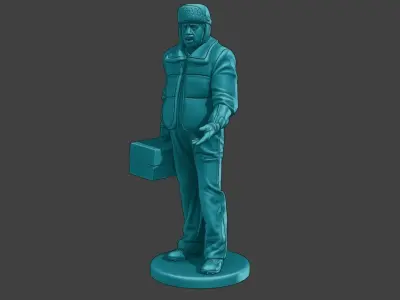Actual Male Truck Driver AMTD 004 3D print model