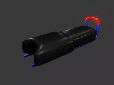 Bike Seat Low-poly 3D model