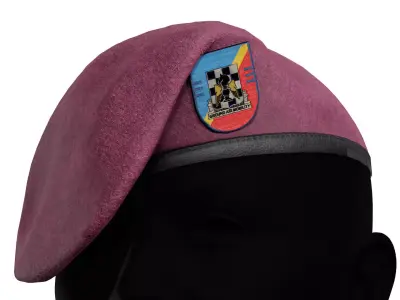 AIRBORNE BERET Low-poly 3D model