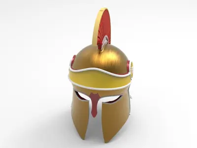 Hoplite Corinthian Helmet - Ancient Greece Spartan Army 3D model