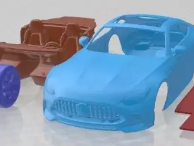 Mercedes Benz AMG GT 43 Coupe 2024 Printable Car 3D print model