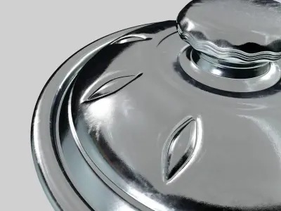 Free Antique Silver Canister Free 3D model