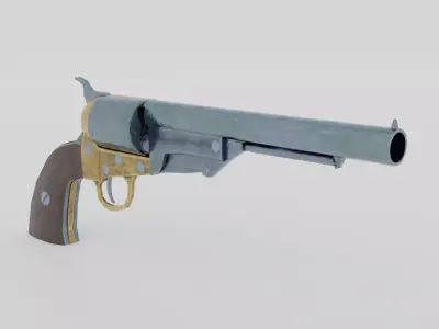 Pistol Western 04 Free 3D model