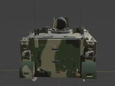tank   camo Low-poly 3D model