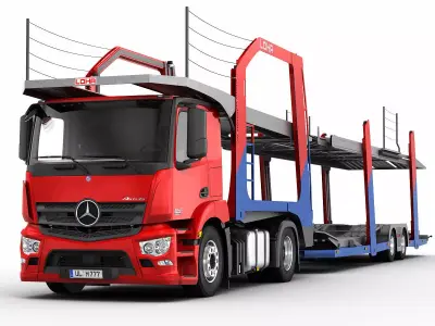 Mercedes Antos Car Transporter 3D model