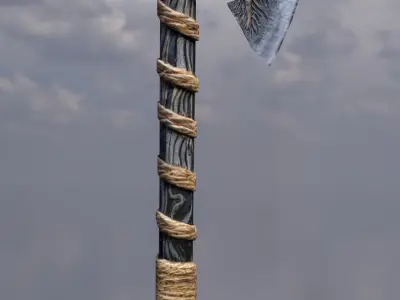 Battle Axes Low-poly 3D model buy
