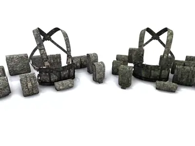Military Pouch Pack Vol 4 3D model