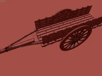 Indian Bullock Cart 3D model purchase