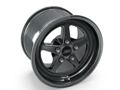 JMS Avenger Series Race Wheel 17 X 10 White Chrome Rear 3D model