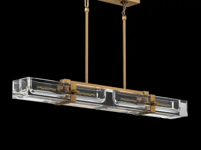 SAVILE LINEAR CHANDELIER 48 3D model
