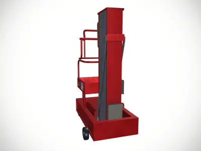 Aerial Work Platform Low-poly 3D model