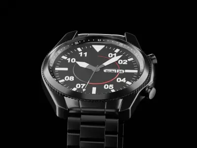 Samsung  watch High quality Low-poly 3D model