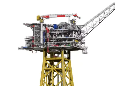 fixed platform Solan 3D model