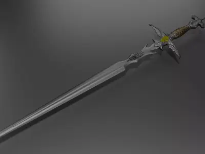 Dragon Sword Low-poly 3D model buy
