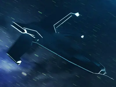 Sci-fi Ship 3D model