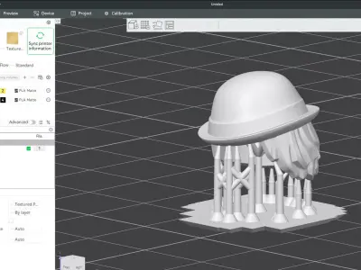 Custom3Dprint Minifigure Accessory - Minifigure Hair S2 - 064 3D print model