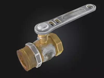 Bronze Faucet Classic Elegance  3D model
