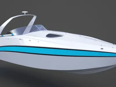 Motor Boat 02 3D model