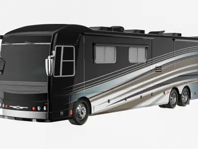Luxury Motorhome RV Coach 3D model