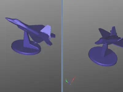 Jetonstand fighter jet Free 3D model
