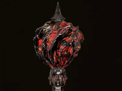 Mace 03 V2 Low-poly 3D model