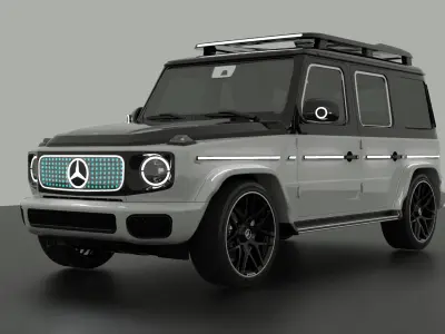 mercedes Free low-poly 3D model