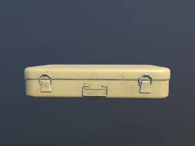 Army Box Animated PBR Free low-poly 3D model