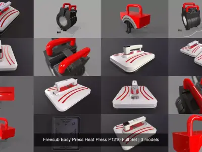 Freesub Easy Press Heat Press P1210 Full Set 3D Model Pack