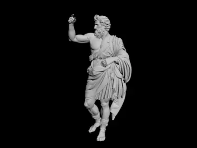 Classical Roman deity Jupiter 3D model