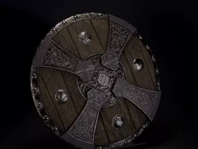 Viking Shield 3D model