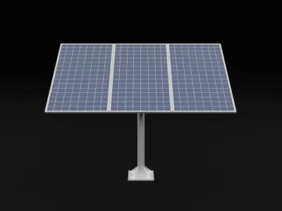 Solar Panel 3D Model Low-poly 3D model