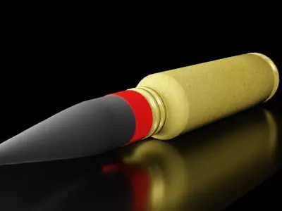 30mm Avenger Auto Cannon Round 3D model