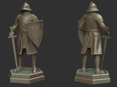 Pawn Chess Piece - 3D print miniature model 3D print model