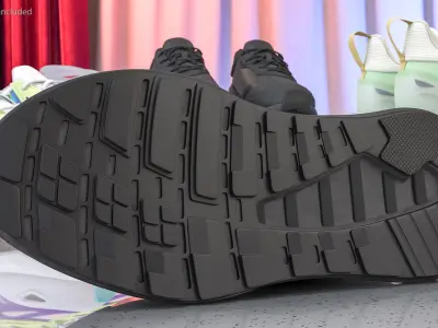 Sneakers Black 3D model