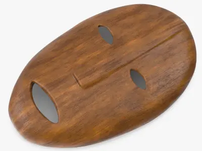  African Congo Mask 6 Wood 