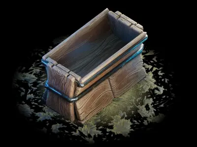 Medieval Blacksmith - 15 Stylized Props Low-poly 3D model