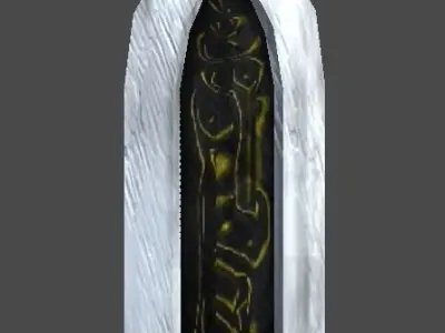 Long sword1 Low-poly 3D model