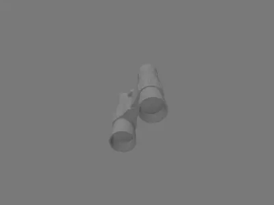 Binoculars Equipment 3D model
