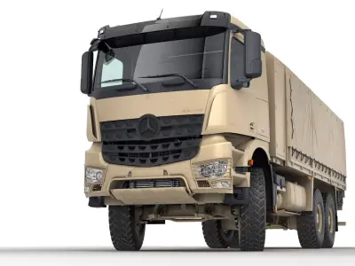 Mercedes Army Truck 6X6 3D model