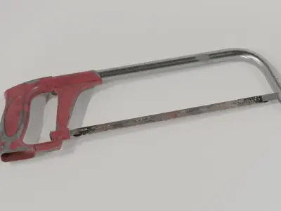  Hack Saw Low-poly 3D model