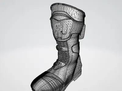 Bike Riders Shoe Low-poly 3D model