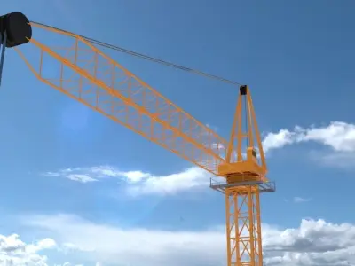 Crane construction 3D model purchase