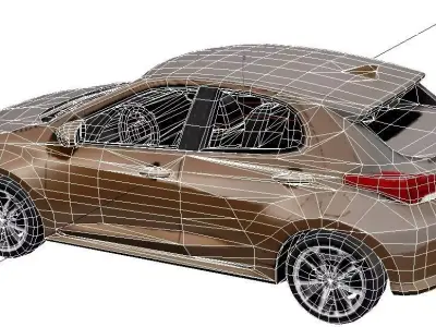 20 Famous Brand Cars Pack Low Poly Vehicles Collection Low-poly 3D model