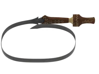 Urumi Sword Low-poly 3D model