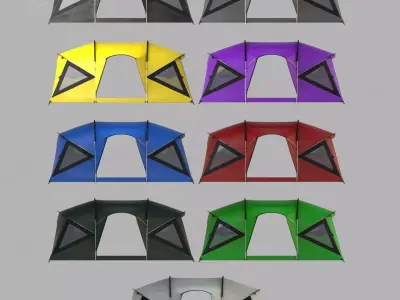 Tent Collection of 9 3D model