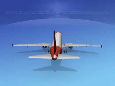 Airbus A321 Air Canada 65 3D model