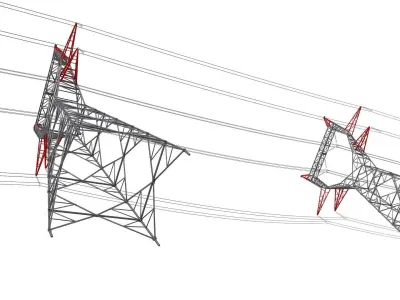 Electrical Power Line 3D model purchase