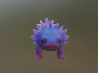 Axolotl 3D model